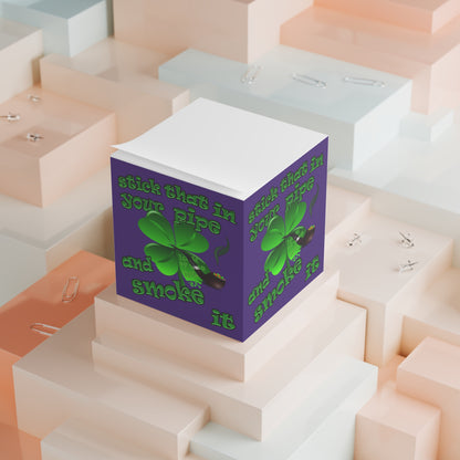 stick that in your pipe and smoke it - note cube (purple)