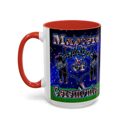 em cee squared - Accent Mug ('snoops' background)