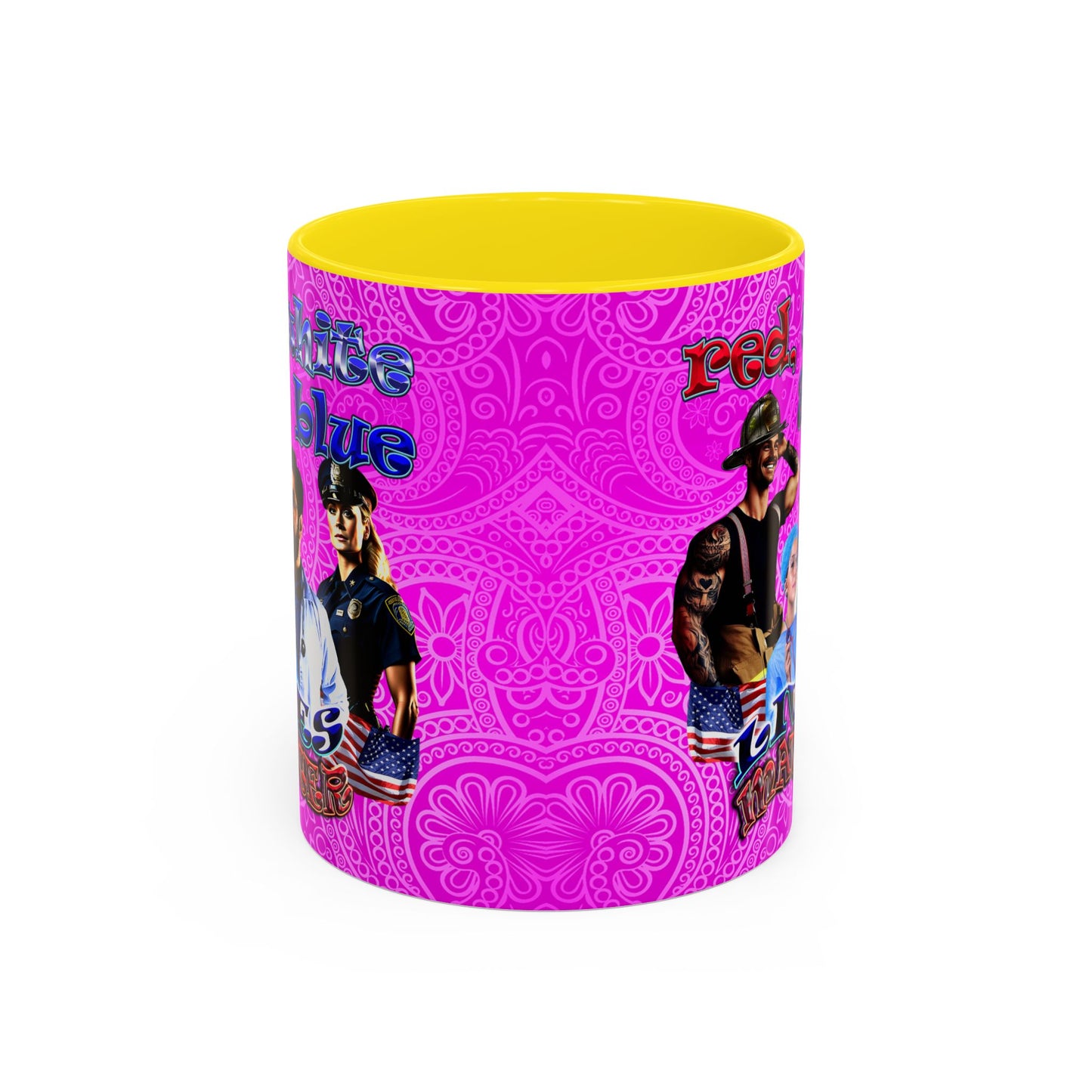 rw&b lives matter - Accent Mug (pink swirl)