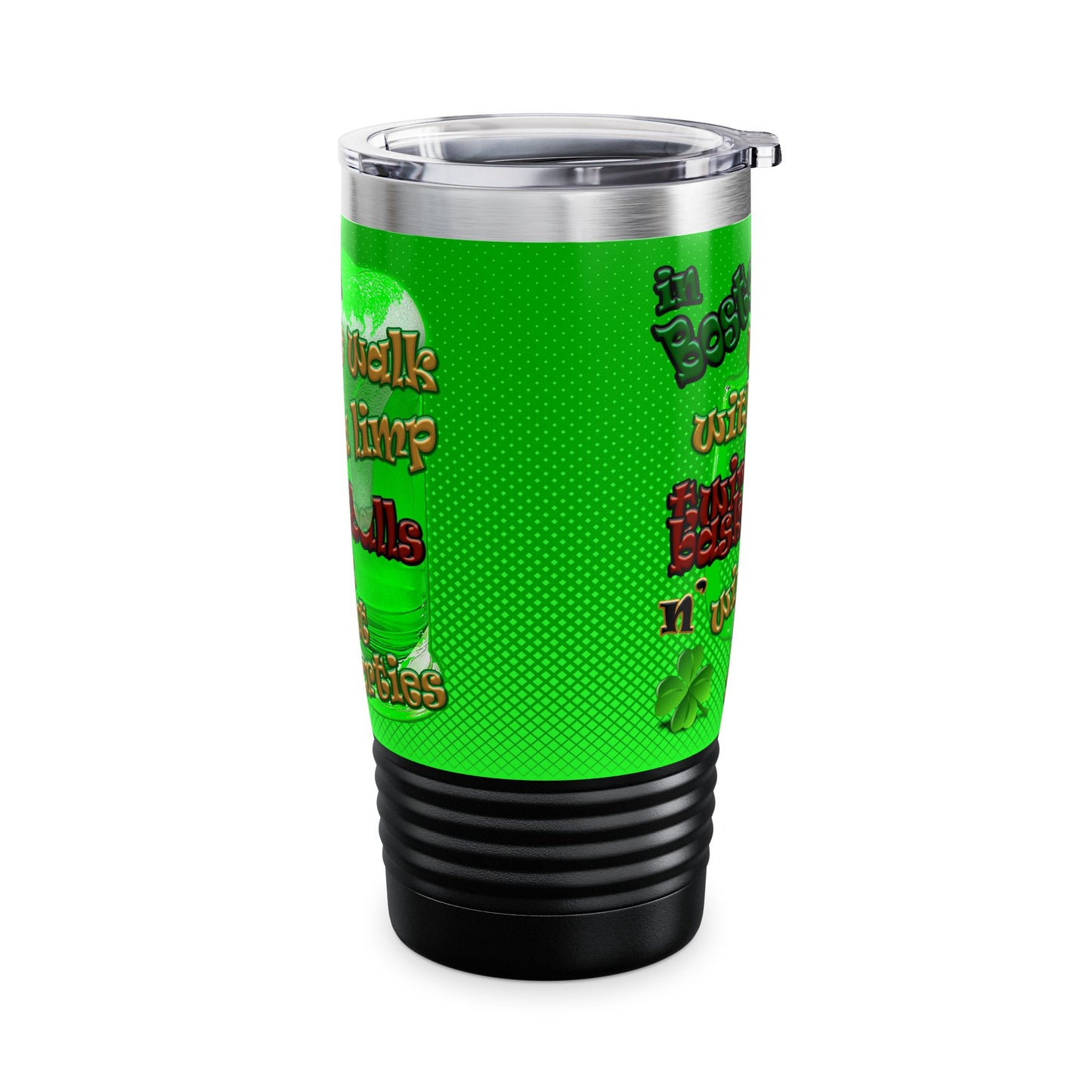 celtics logo - Ringneck Tumbler, 20oz (logo green)