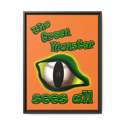 green monster - framed canvas art (crusta)