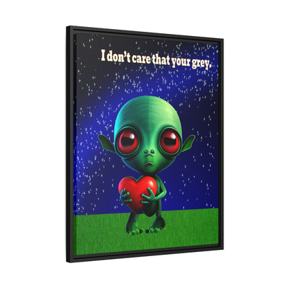 I don't care that your grey - framed canvas art ('snoops' background)