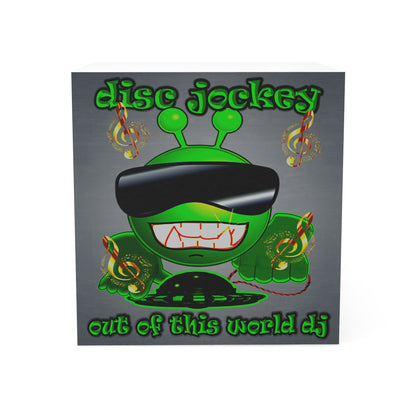 disc jockey - note cube (grey-light grey)
