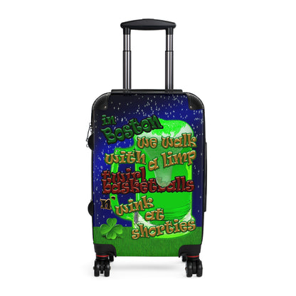 celtics logo - Suitcase ('snoops' background)