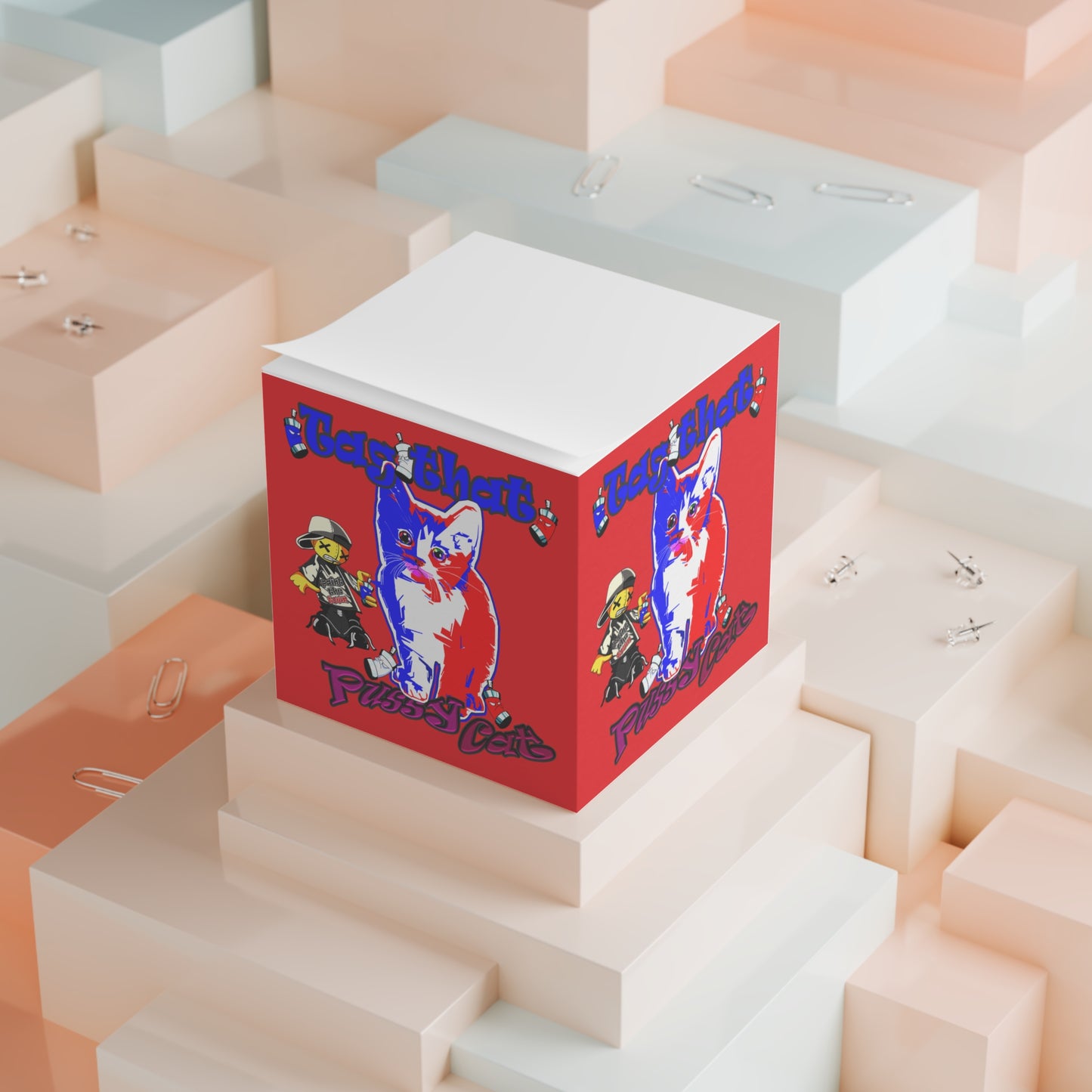 tag that - note cube (red)
