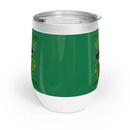 disc jockey - Chill Wine Tumbler (dark green)
