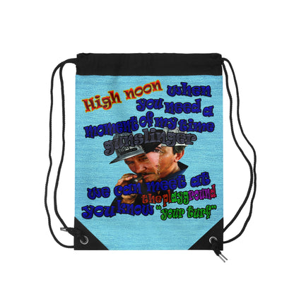 high noon - Drawstring Bag (faded blue)