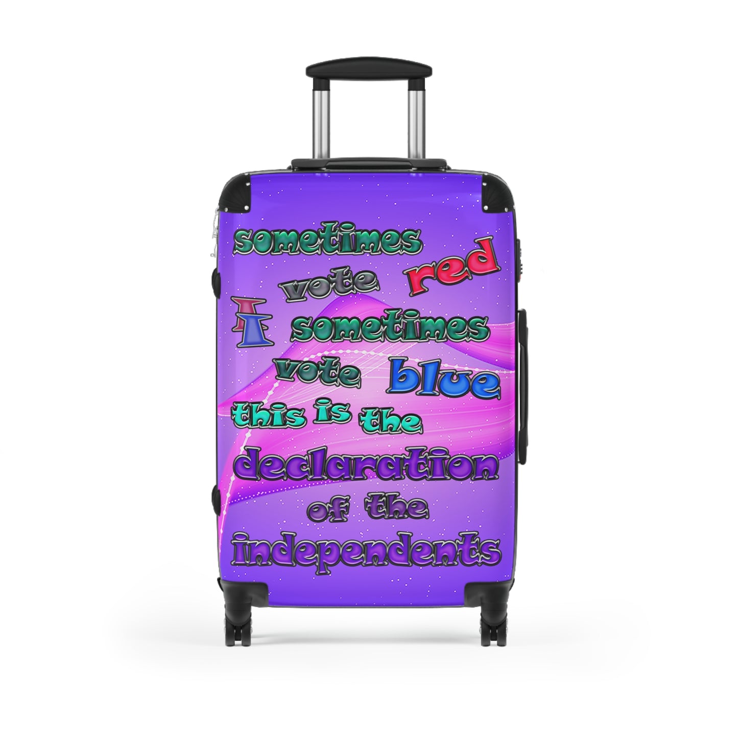 declaration of the independents - Suitcase (purple-pink wave)