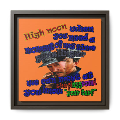 high noon - framed canvas art (crusta)