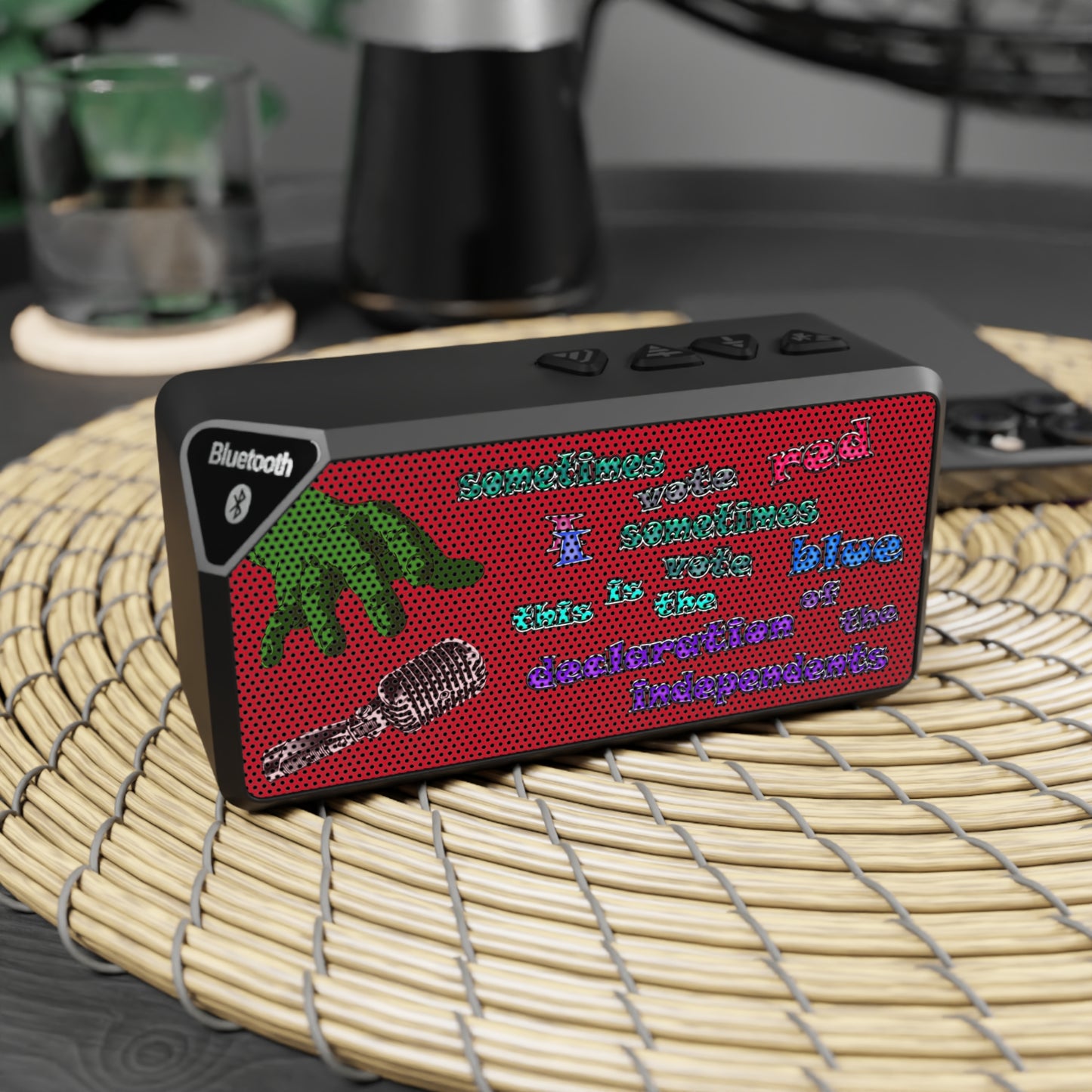 declaration of the independents - Jabba Bluetooth Speaker (dark red)