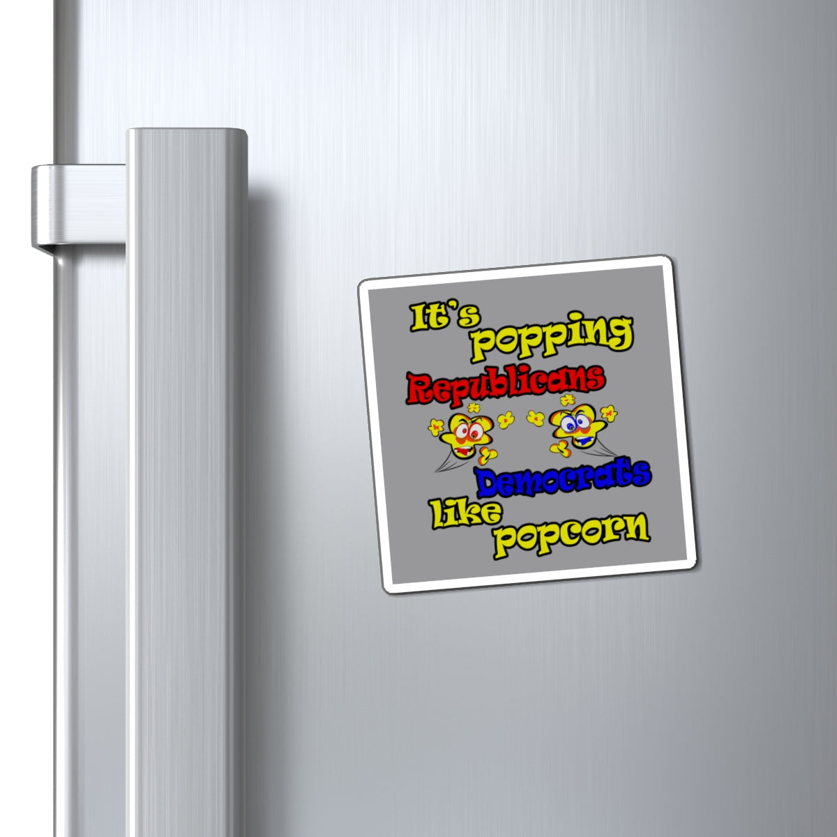 popping like popcorn - Magnets - (grey)
