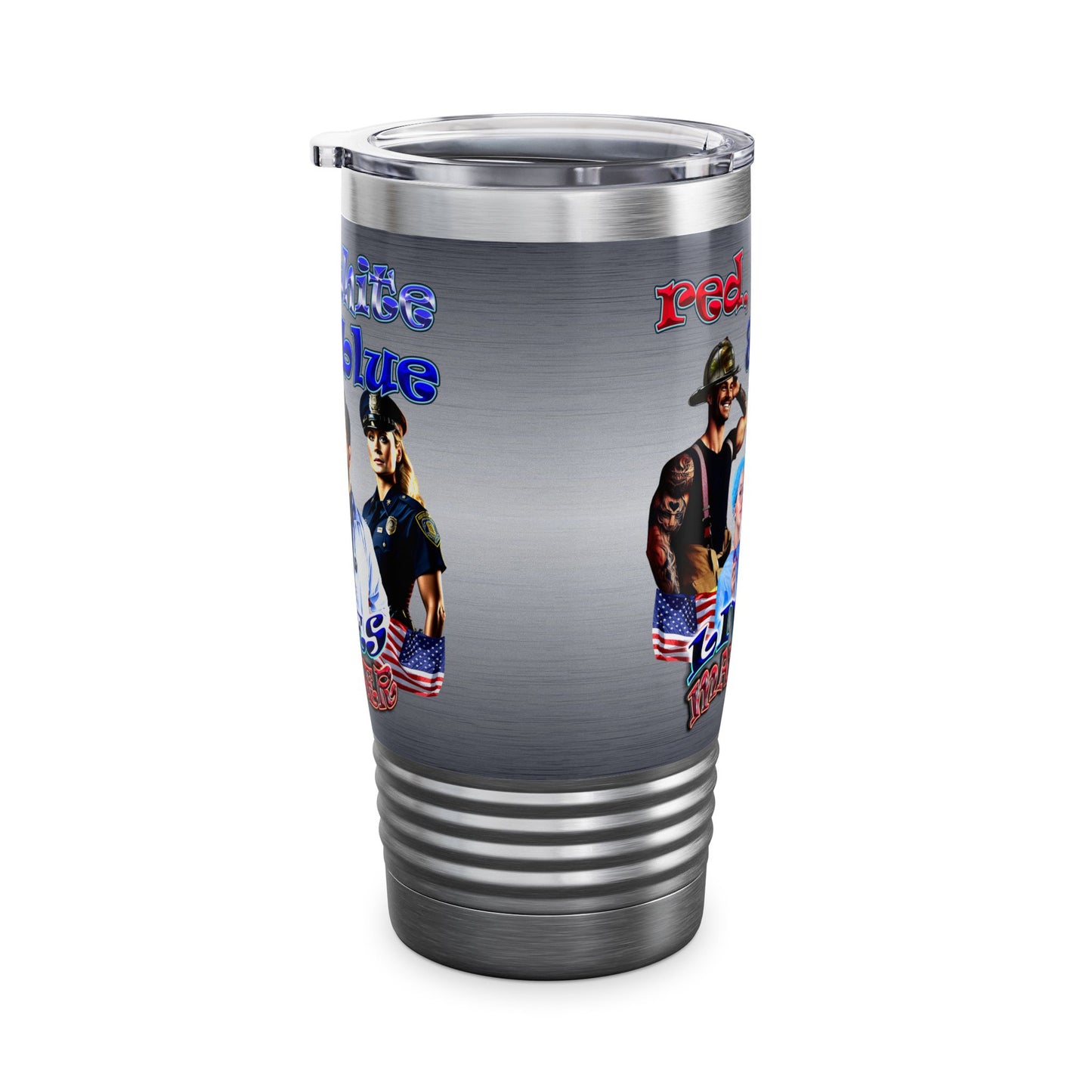 rw&b lives matter - Ringneck Tumbler, 20oz (brushed nickel)