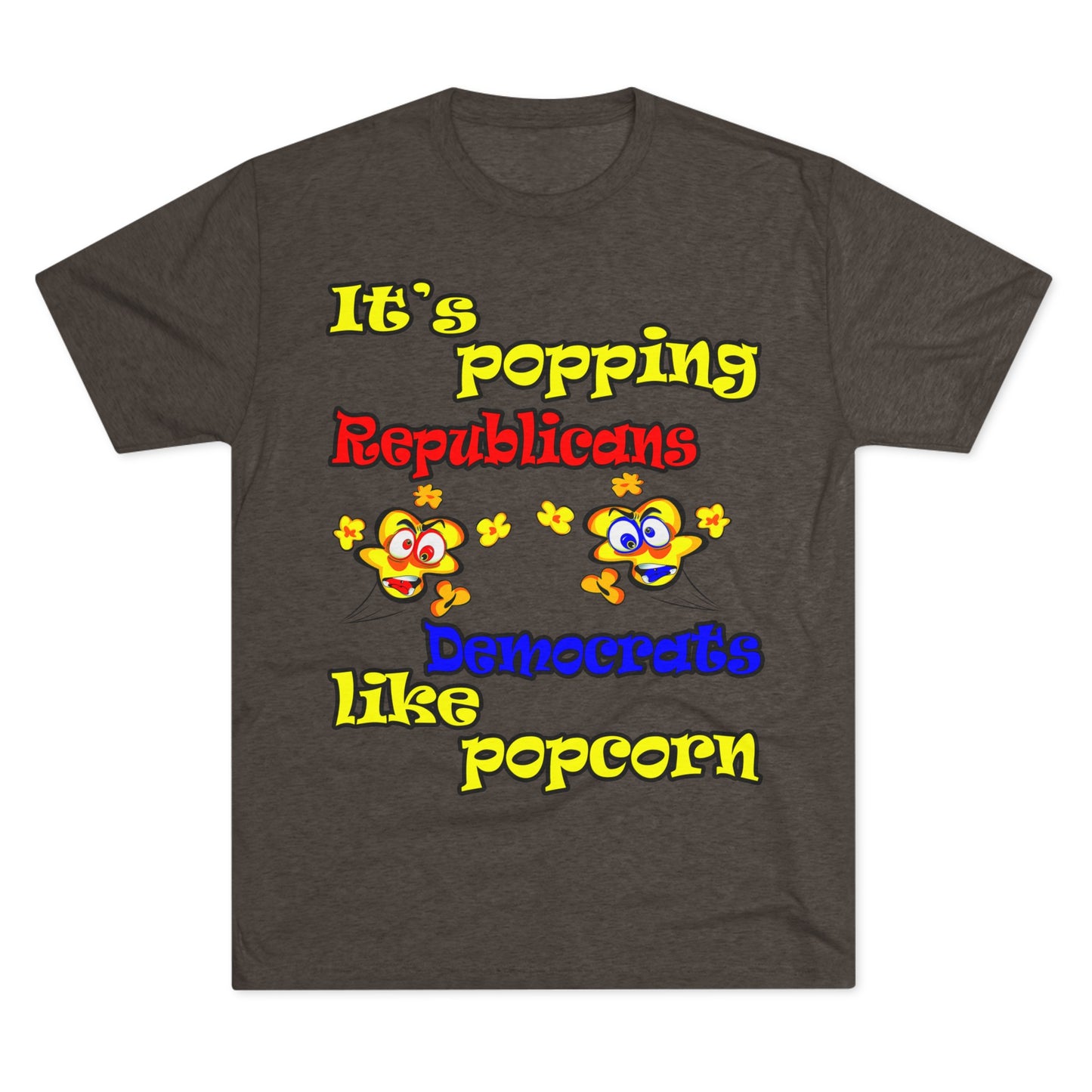 popping like popcorn - Unisex Tri-Blend Crew Tee