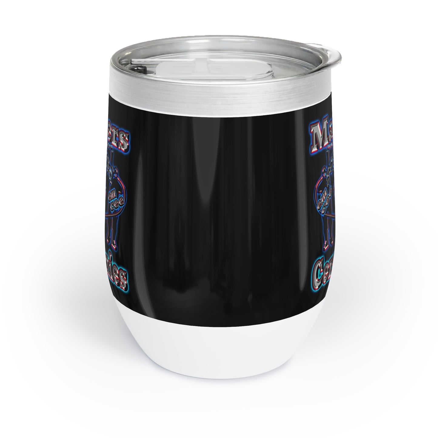 em cee squared - Chill Wine Tumbler (black)