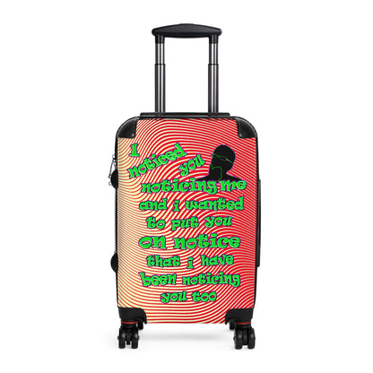 noticed you noticing - Suitcase (yellow-orange wave)