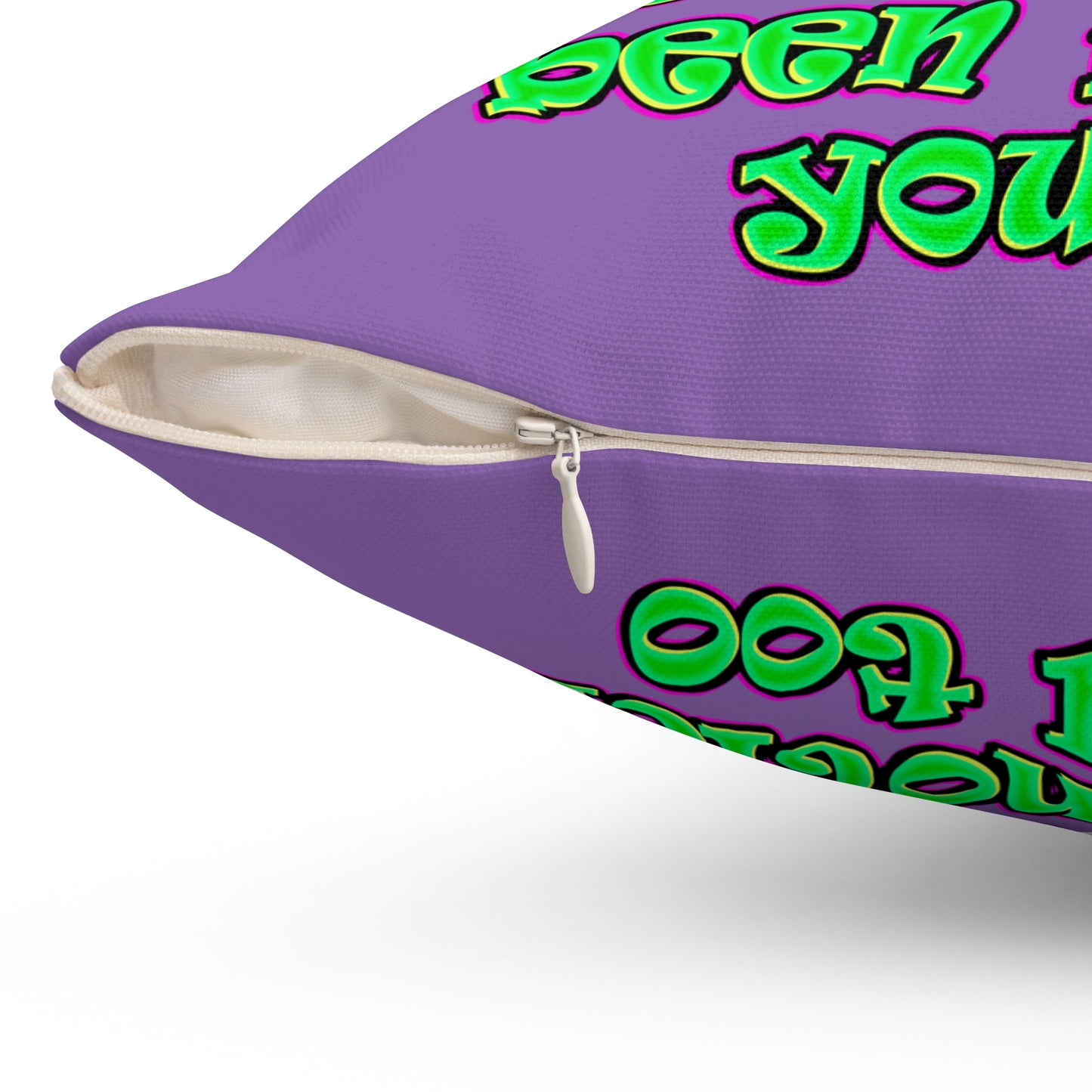 noticed you noticing - Spun Polyester Square Pillow - (light purple)
