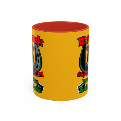 my luck - Accent Mug (yellow)