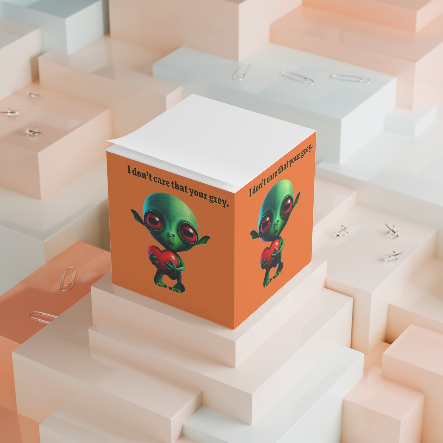 I don't care that your grey - note cube (crusta)
