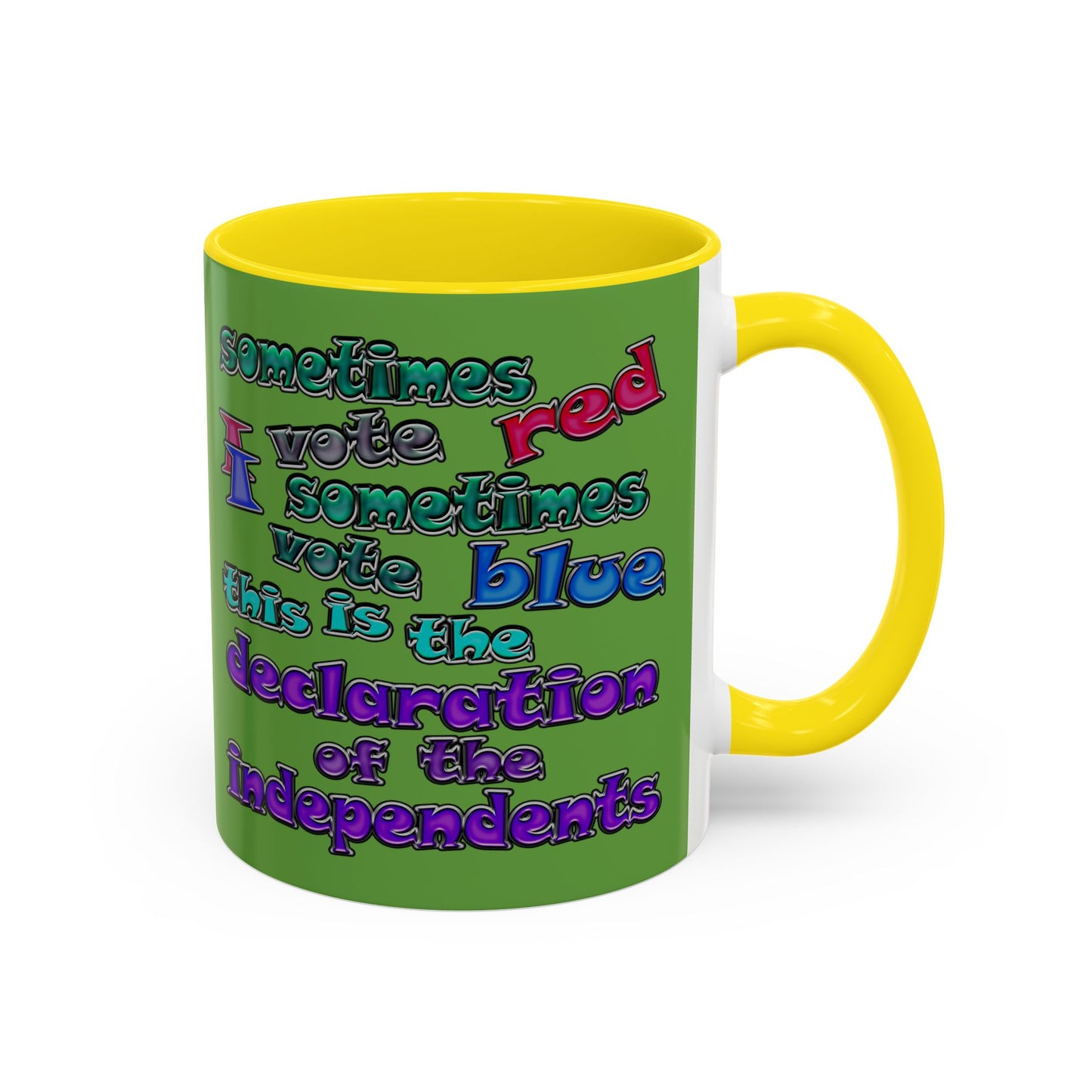 declaration of the independents - Accent Mug (green)