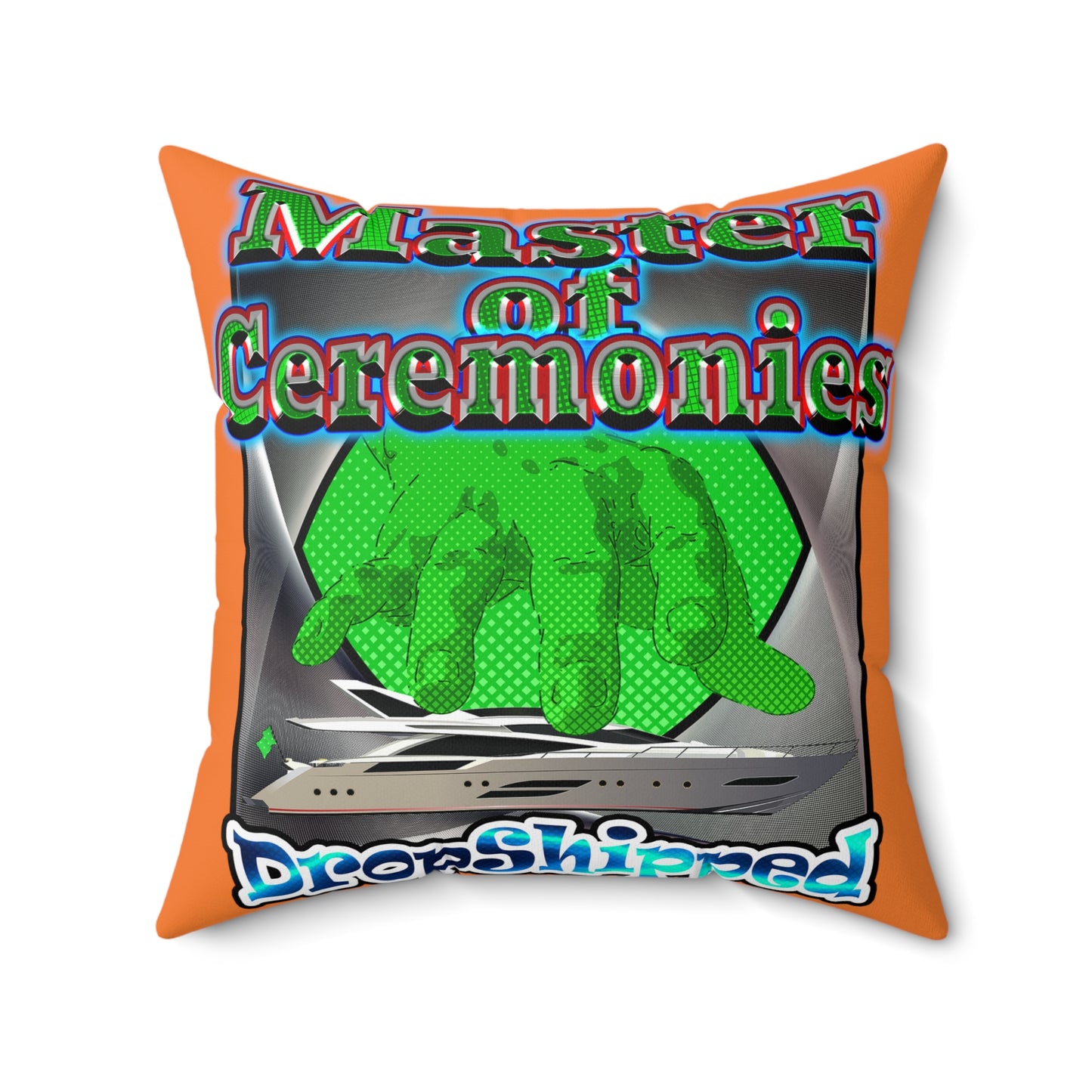 logo - Spun Polyester Square Pillow - (crusta)