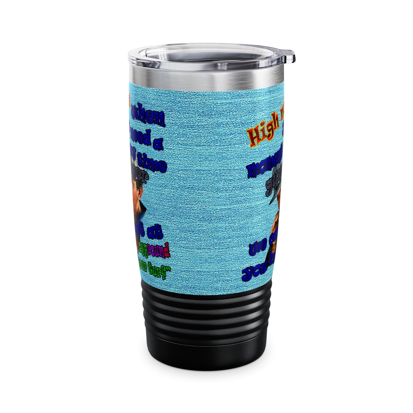 high noon - Ringneck Tumbler, 20oz (faded blue)