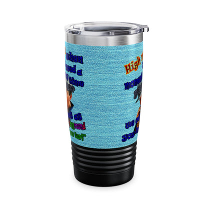 high noon - Ringneck Tumbler, 20oz (faded blue)