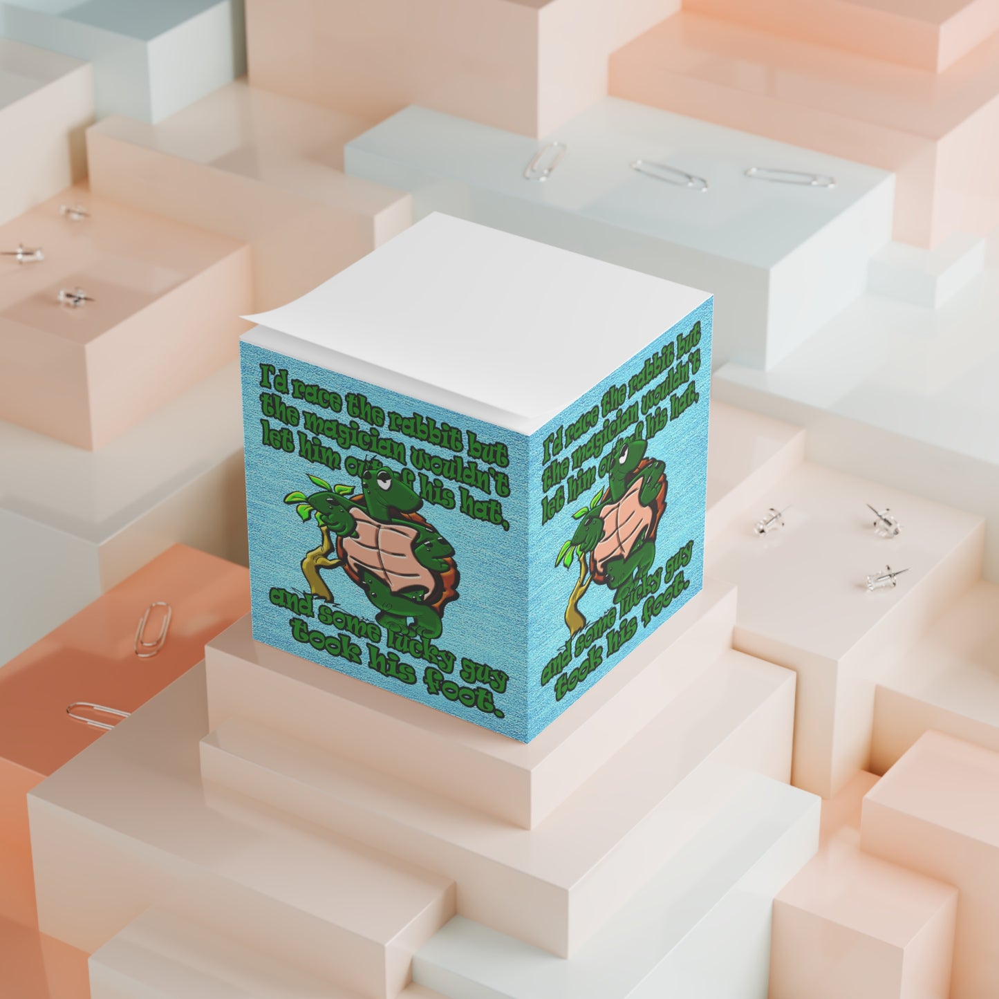 turtle race - note cube (faded blue)