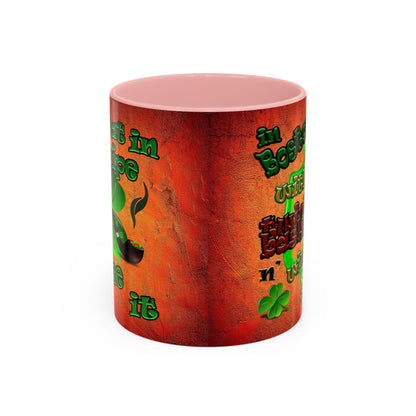 celtics logo - Accent Mug (burnt orange)