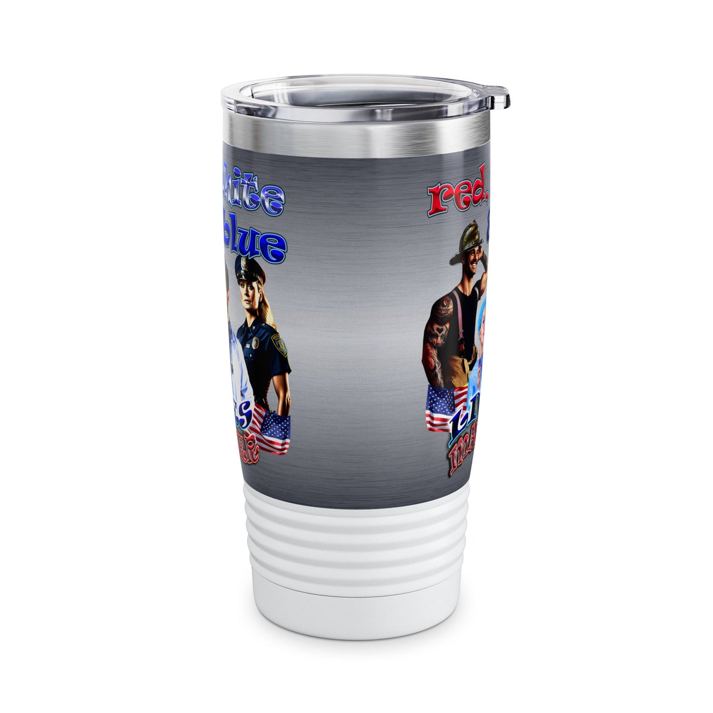 rw&b lives matter - Ringneck Tumbler, 20oz (brushed nickel)