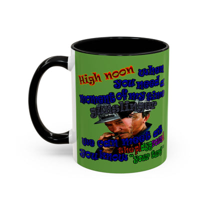 high noon - Accent Mug (green)