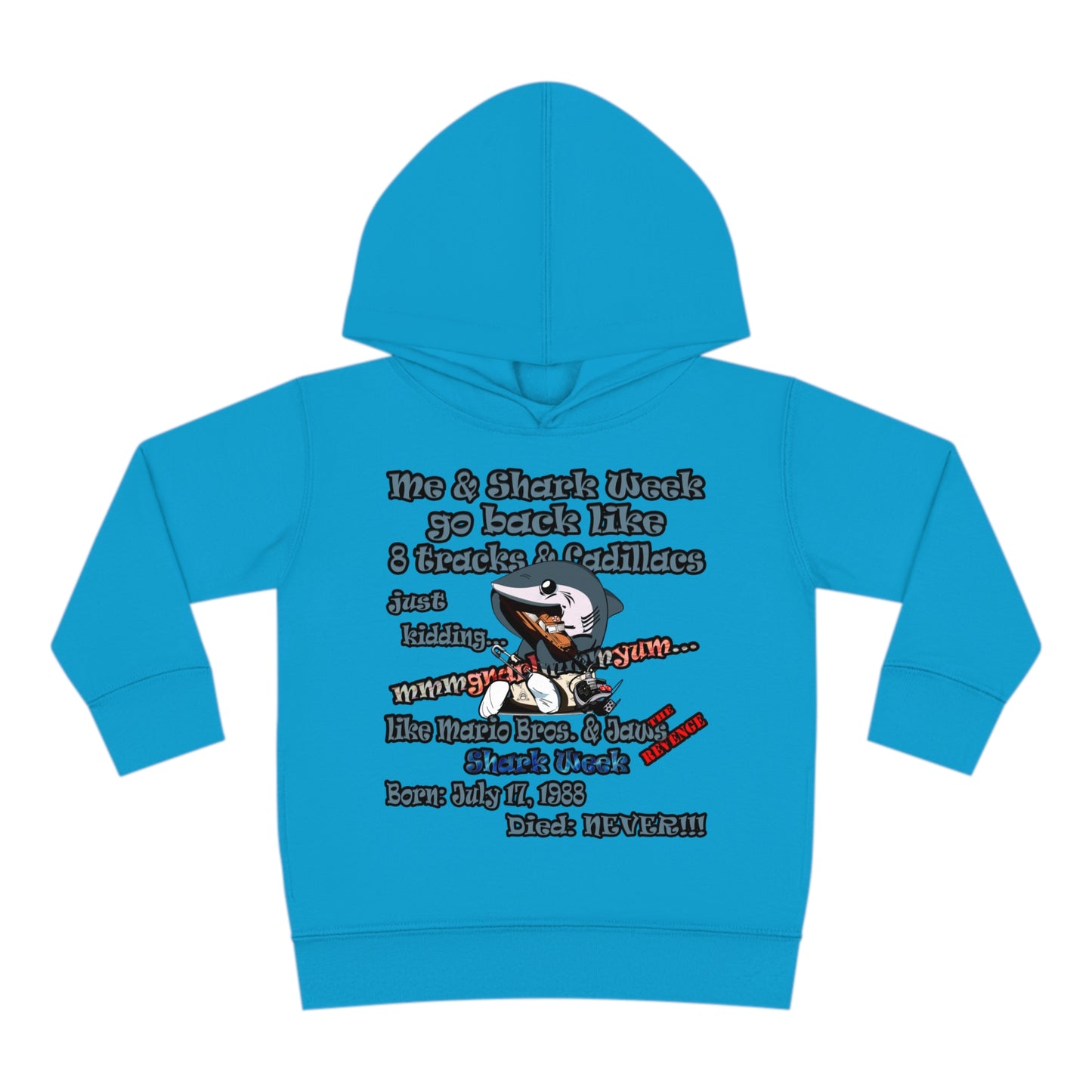 shark week - Toddler Pullover Fleece Hoodie
