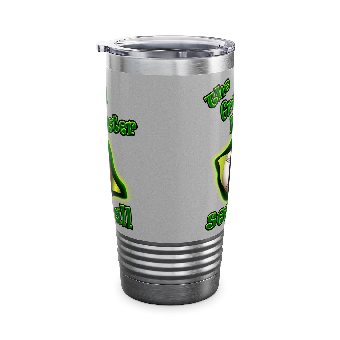 green monster - Ringneck Tumbler, 20oz (light grey)