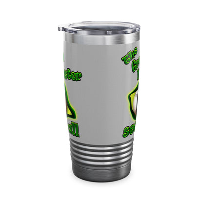 green monster - Ringneck Tumbler, 20oz (light grey)
