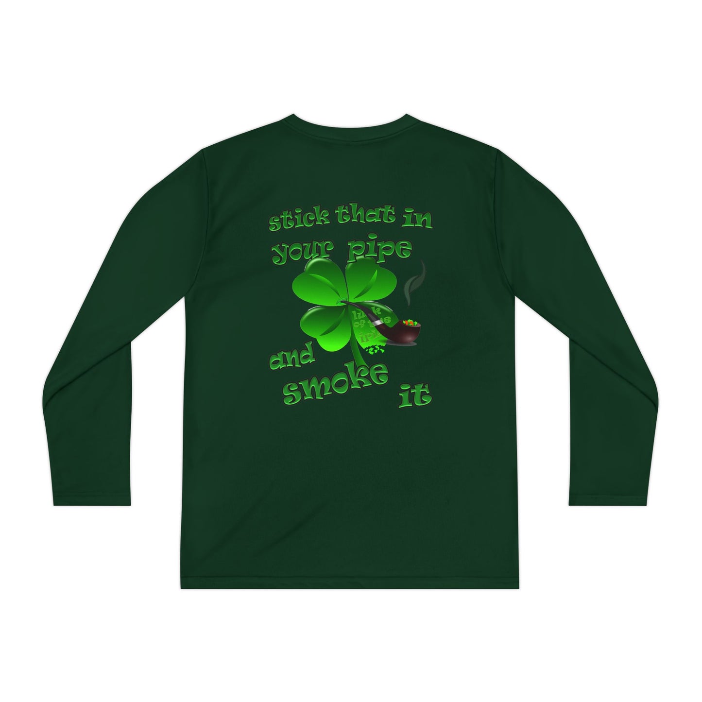 celtics logo - Youth Long Sleeve Competitor Tee