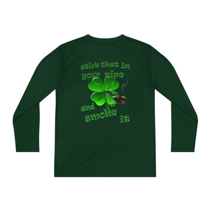 celtics logo - Youth Long Sleeve Competitor Tee