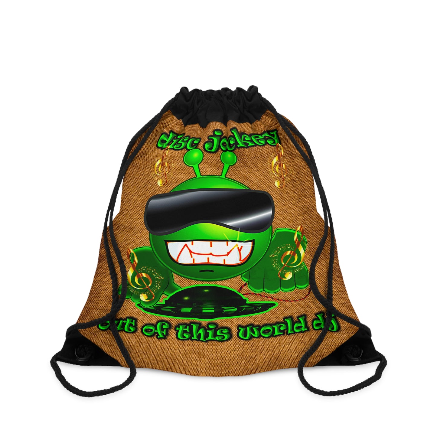 disc jockey - Drawstring Bag (dichromatic brown papyrus)