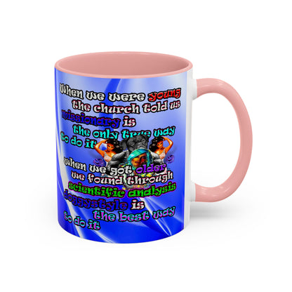 doggystyle - Accent Mug (blue-white wave)