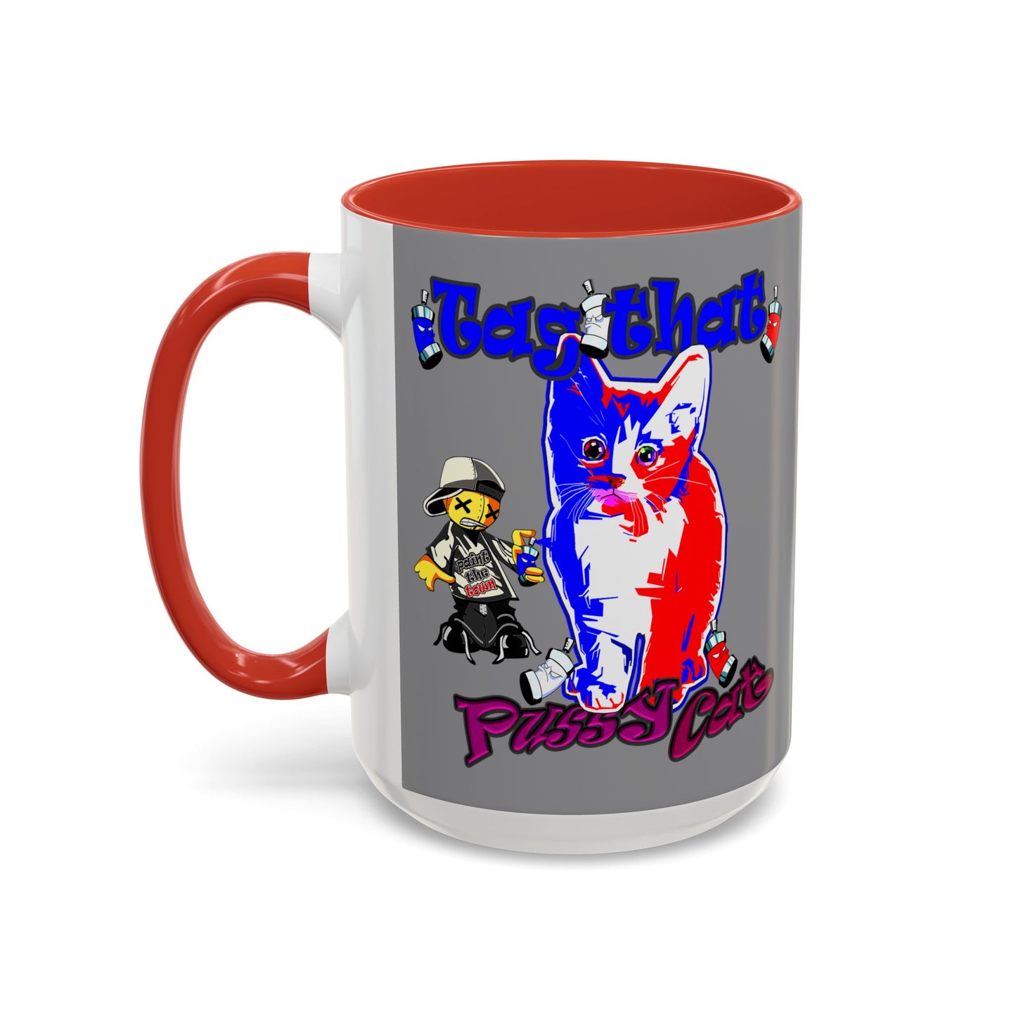 tag that - Accent Mug (grey)