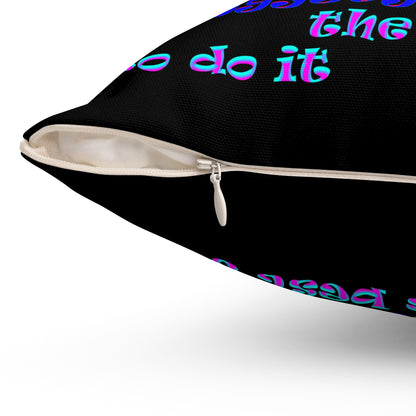 doggystyle - Spun Polyester Square Pillow - (black)