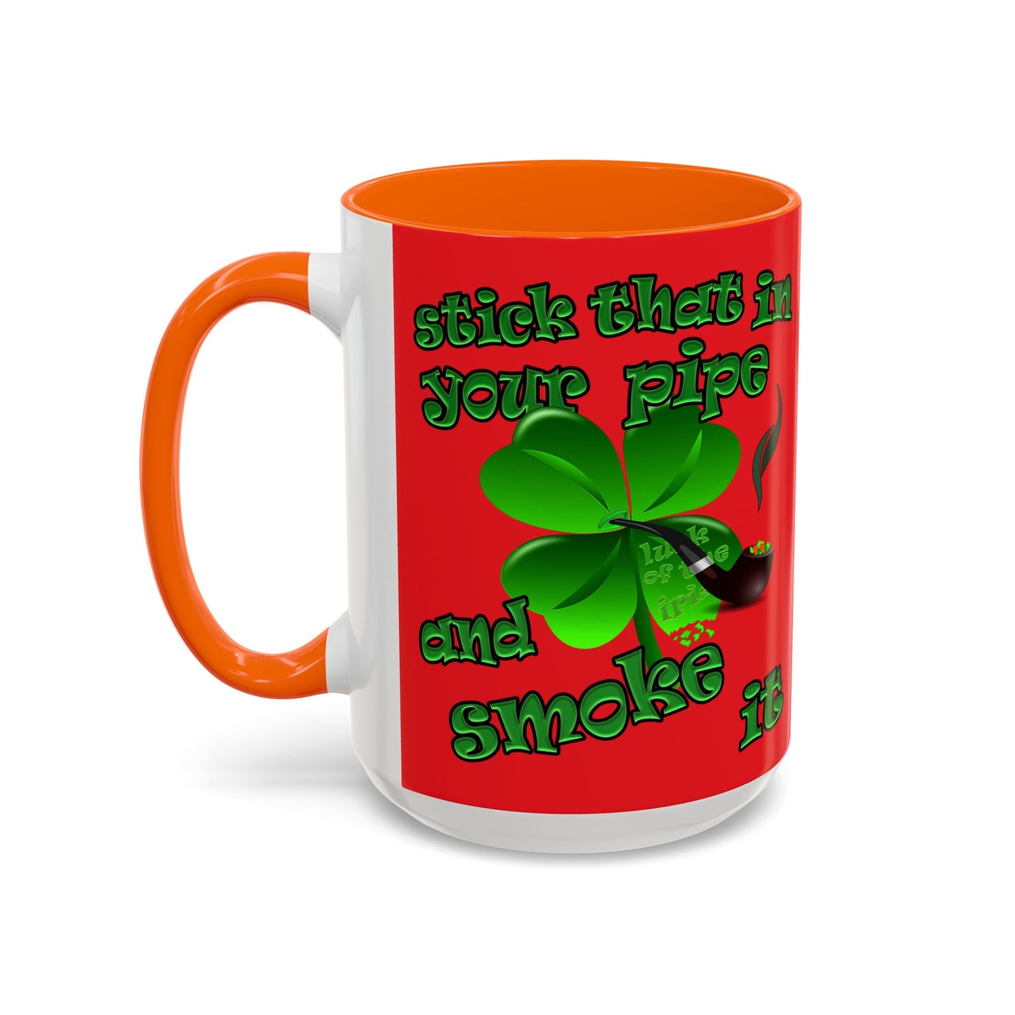 celtics logo - Accent Mug (red)