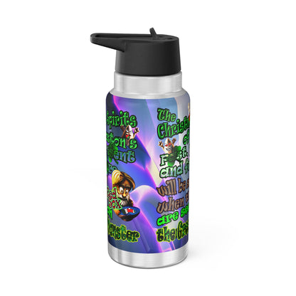 christmas spirits of boston - Gator Tumbler, 32oz  (grey-pink wave)