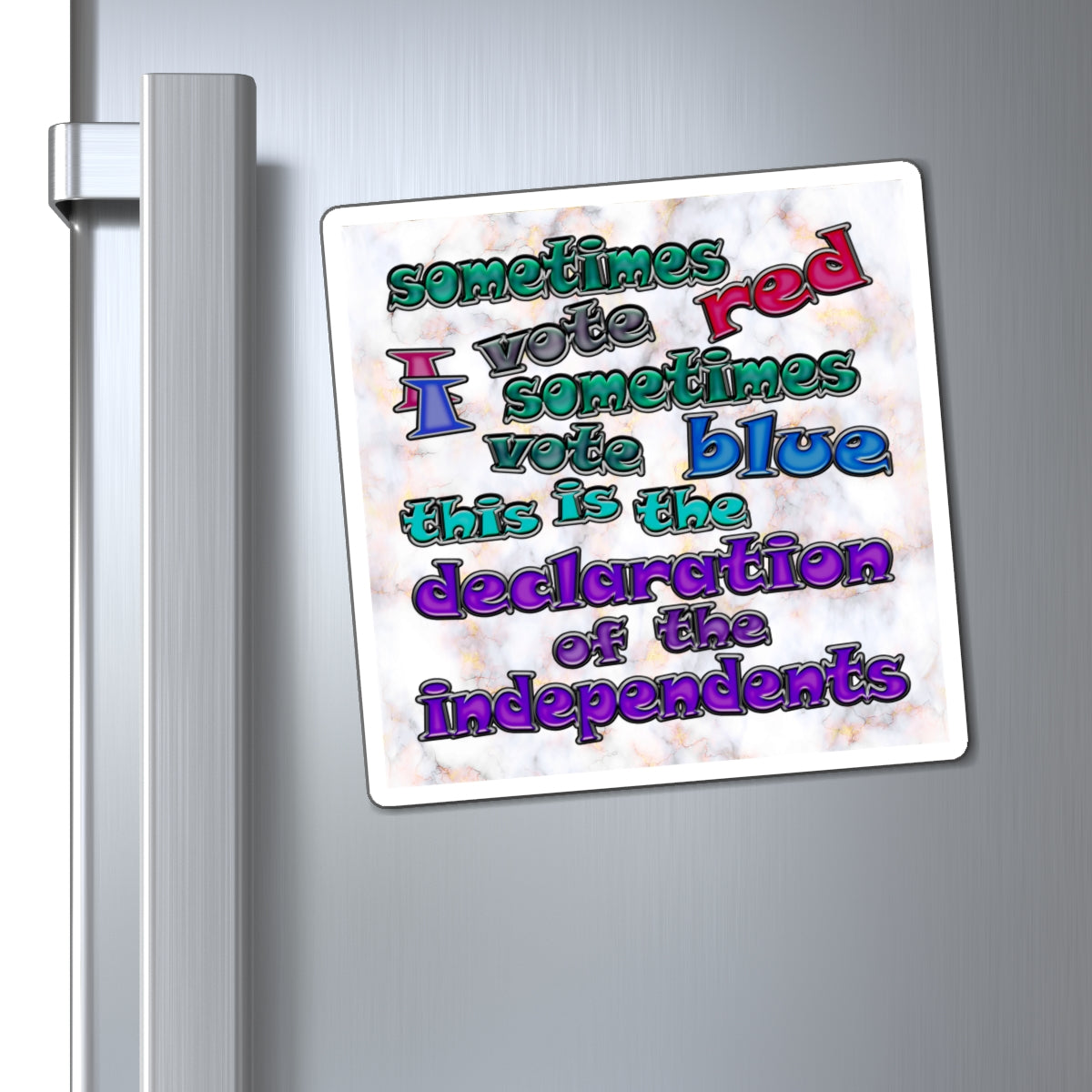 declaration of the independents - Magnets - (white marble)