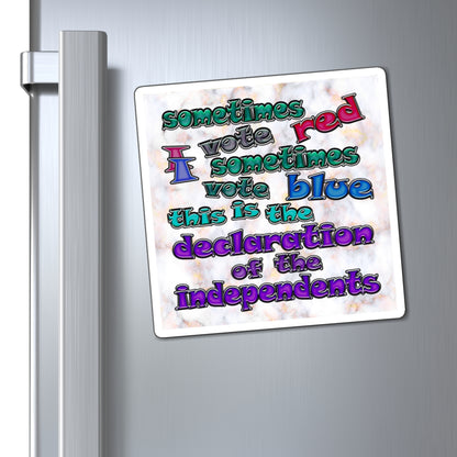 declaration of the independents - Magnets - (white marble)