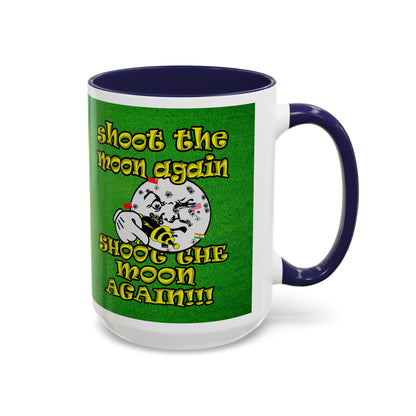 shoot the moon again - Accent Mug (green turf)