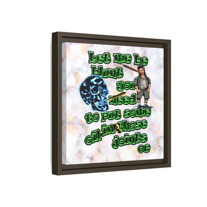 og - framed canvas art (white marble)