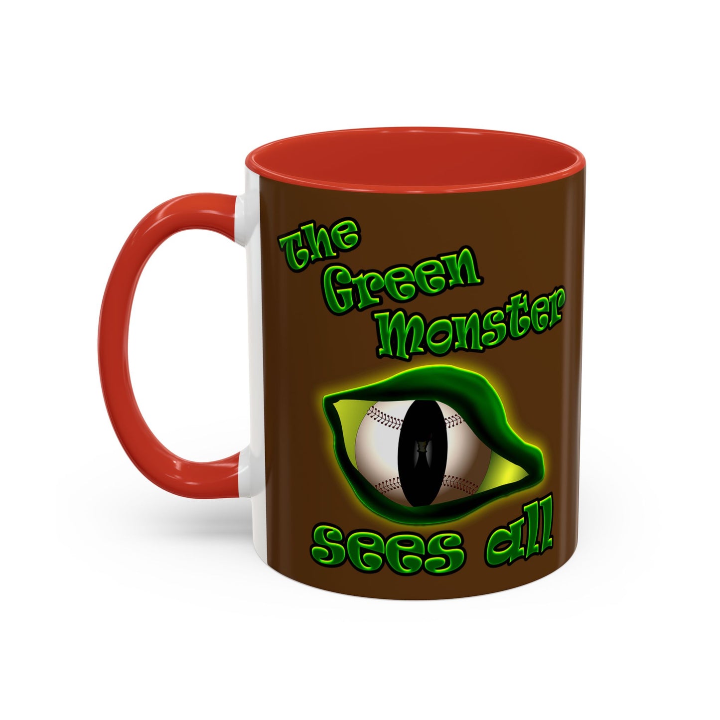 green monster - Accent Mug (brown)