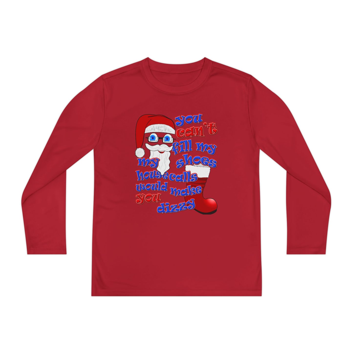 santa's shoes - Youth Long Sleeve Competitor Tee