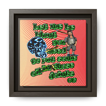 og - framed canvas art (yellow-orange wave)