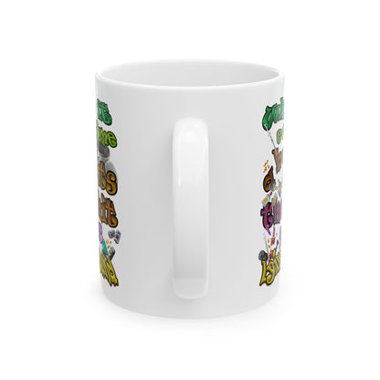 the bum's shit - White Mug (white)