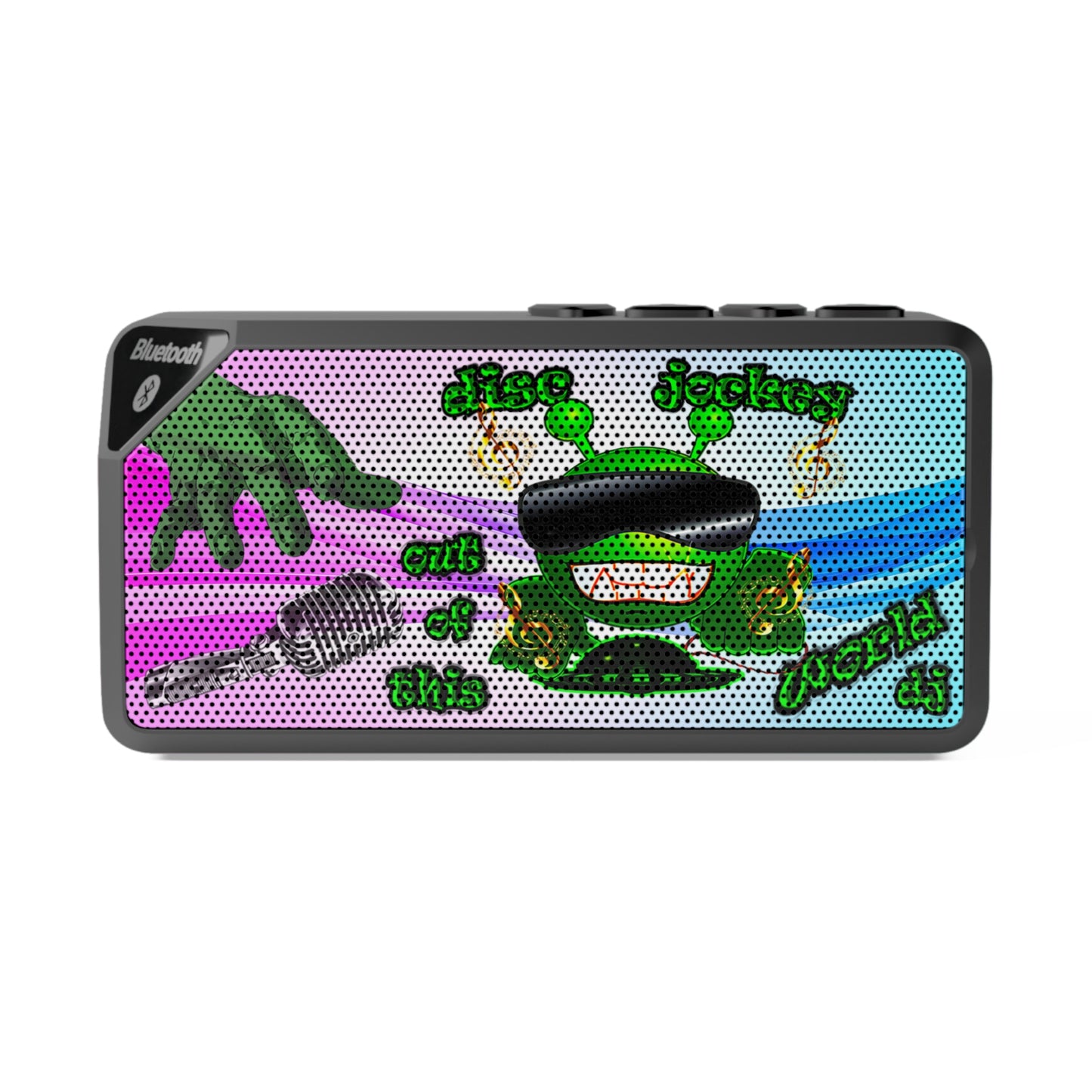disc jockey - Jabba Bluetooth Speaker (light blue-pink wave)